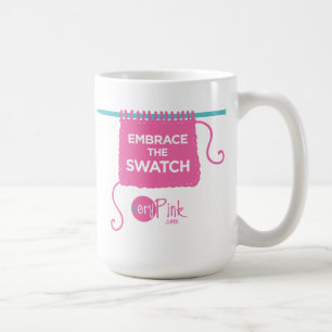 Omfamna provkartamuggen kaffemugg