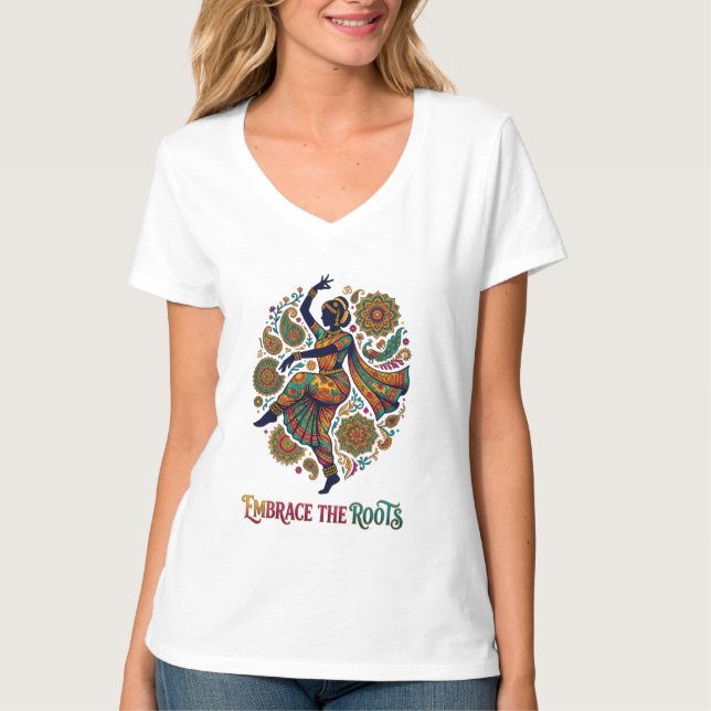 Omfamna Roots Dance T Shirt (Framsida)