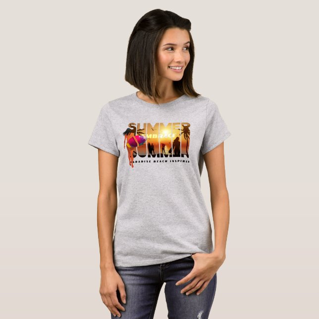 Omfamna sommaren | Kvinnor T Shirt (Hel framsida)