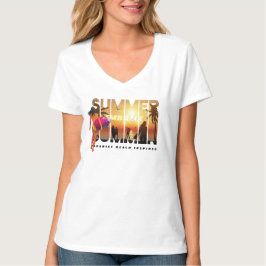 Omfamna sommaren | Kvinnor V-ringad hals T Shirt