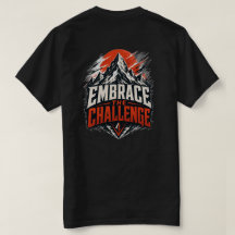 Omfamna Utmaningen Berg Grafisk T-Shirt