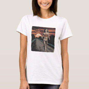 Omfamna vägen: Kvinnans kärlek till löpning T Shirt