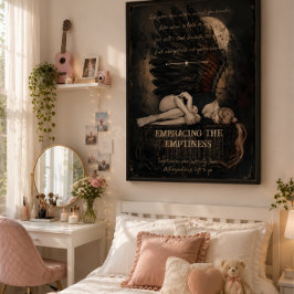 Omfamnar den tomma Dark Romantic Gothic   Poster