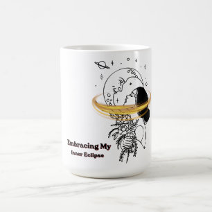 Omfamnar min inre förmörkelse Celestial Moon Linje Kaffemugg
