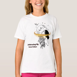 Omfamnar min inre förmörkelse Celestial Moon Linje T Shirt