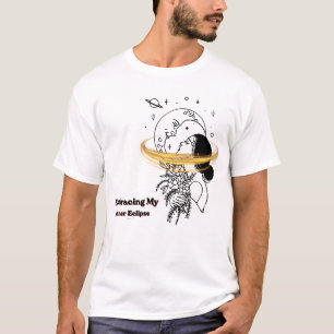 Omfamnar min inre förmörkelse Celestial Moon Linje T Shirt