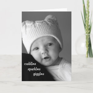 Omfamningar Sparkles, fnissbebiskort Tack Kort