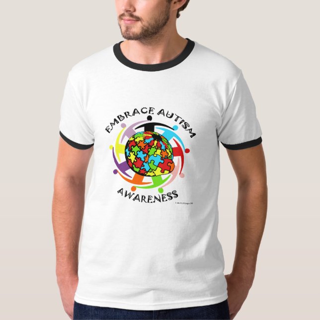 OmfamningAutismmedvetenhet Tee Shirt (Framsida)