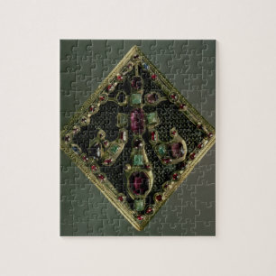 omfamningen Fleur-de-lys sade traditionellt att ha Pussel