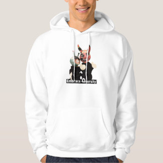 Omfamningmångfaldfrämling och djävulen sweatshirt
