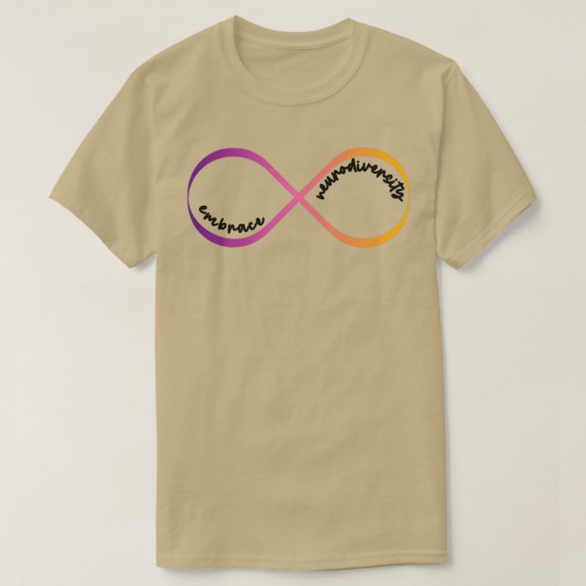 omfatta neurologisk mångfald7 t shirt (Design framsida)