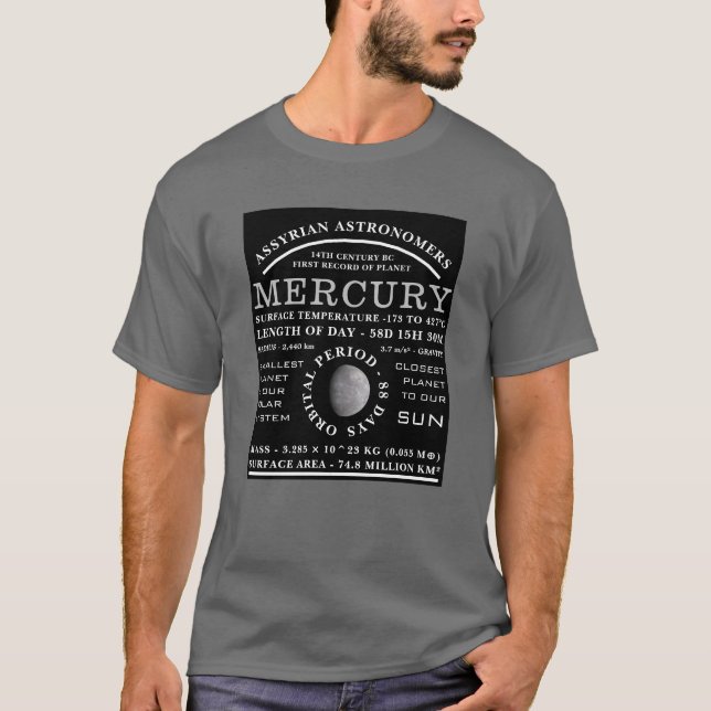 Omfattande astronomi för planetkvicksilver t shirt (Framsida)