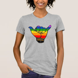Omfattande regnbåge Shaka LGBTQ+ T Shirt