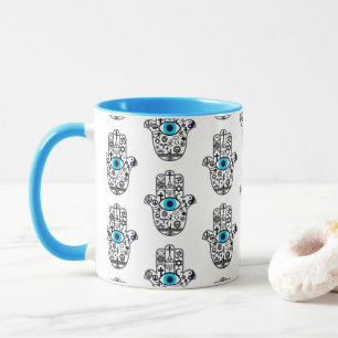 Omfattar alla baser Hamsa Hand Mugg