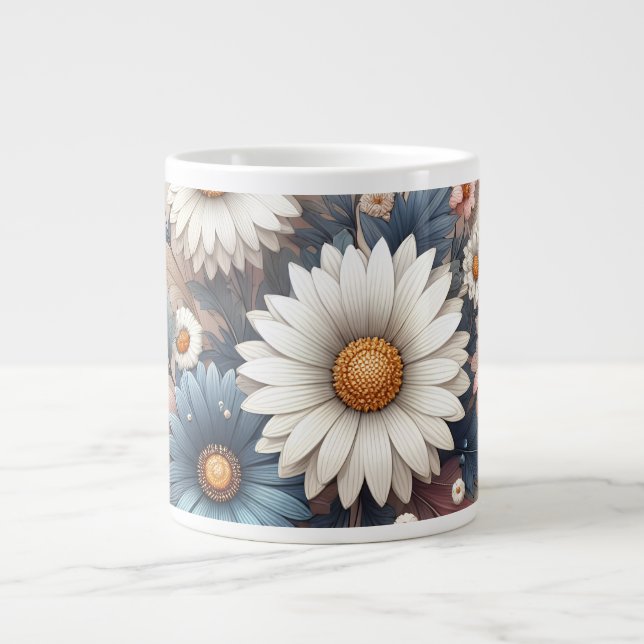 Omforma utrymmet med Blommigten Daisy för Elegant Jumbo Mugg (Framsidan)