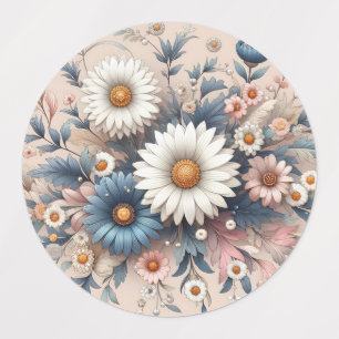 Omforma utrymmet med Blommigten Daisy för Elegant Klistermärke