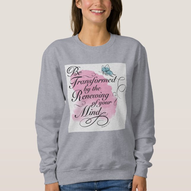 Omformas och förnyas - Romaner 12:2 T Shirt (Framsida)