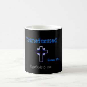 Omformat gotGod316.com Romans 12:2 Magisk Mugg