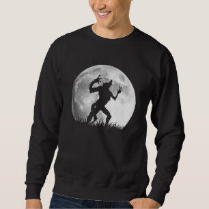 Omformning in i en Werewolf på den kalla fullmån Lång Ärmad Tröja