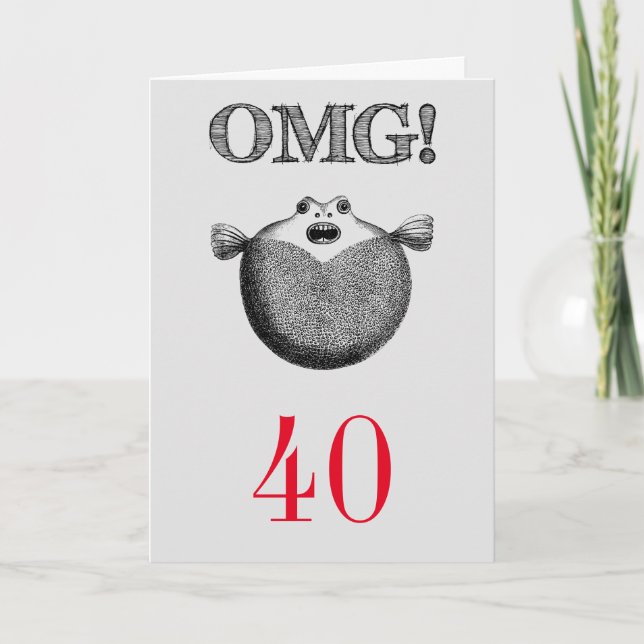 OMG - 40:e födelsedagen Kort (Framsida)