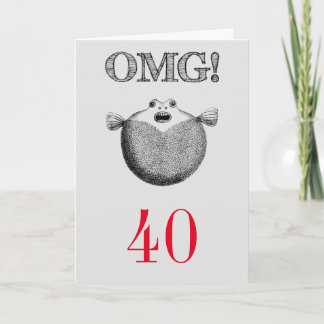 OMG - 40:e födelsedagen Kort