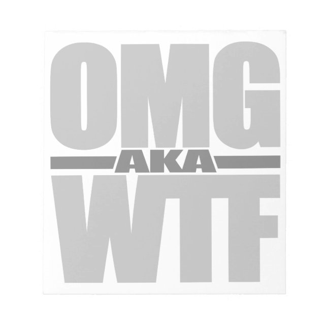 OMG alias WTF anpassningsbar anteckningsblock (Framsida)