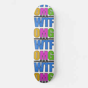 OMG alias WTF-skateboard Mini Skateboard Bräda 18,7 Cm
