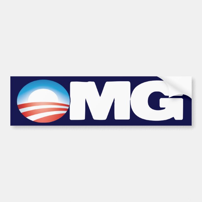 OMG Anti Obama Bildekal (Framsidan)
