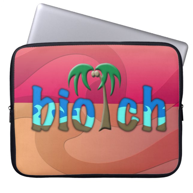 OMG! Biotch Laptop Sleeve (Framsidan)