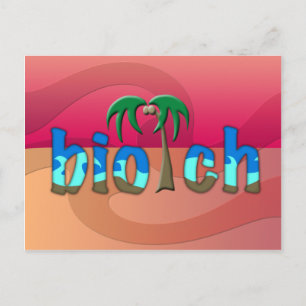 OMG! Biotch Vykort