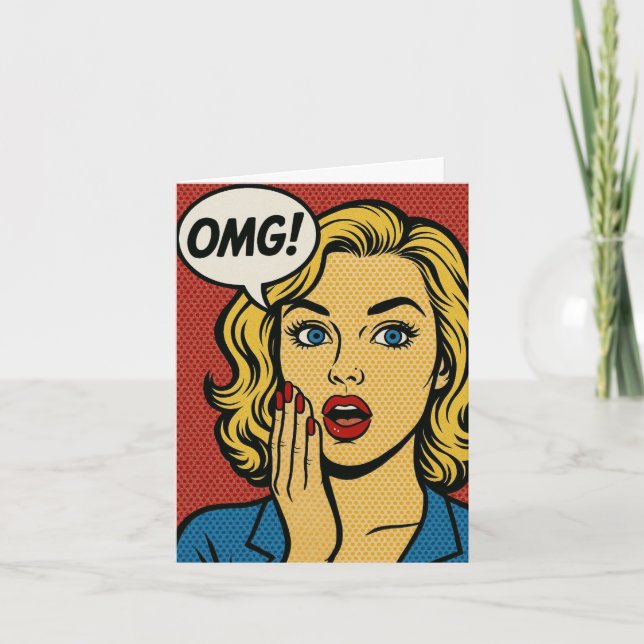 OMG Birthday Card Kort (Framsida)