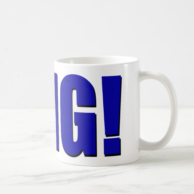 OMG! blått Kaffemugg (Höger)