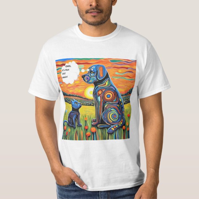 OMG, den där katten igen T Shirt (Framsida)