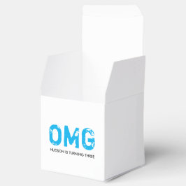 OMG Det är din födelsedagstrumuta - blå Presentaskar