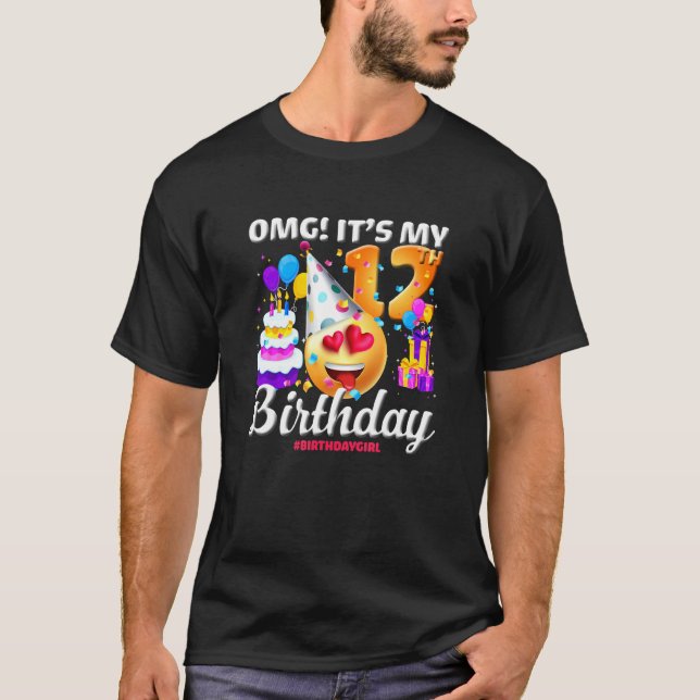 Omg Det är min 12:e-födelsedag 12 år gammal Lyckli T Shirt (Framsida)