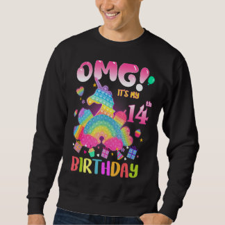 Omg det är min 14:e födelsedagstjejsare 14 år gamm lång ärmad tröja