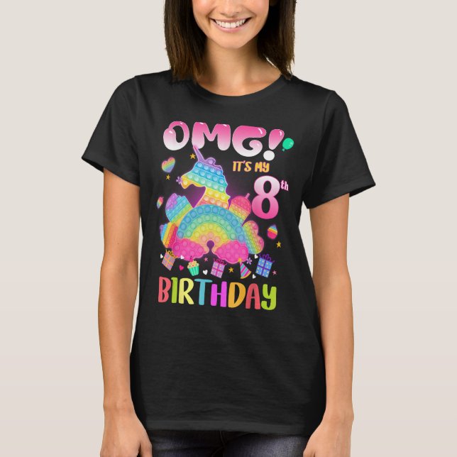 OMG Det är min 8:e födelsedag, 8-åring B T Shirt (Framsida)