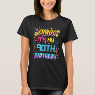 OMG Det är min 90 år gamla Födelsedagsfest 90:e da T Shirt