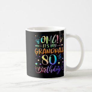 Omg Det är min farfars 80-årsdag Söt 80 år gammal Kaffemugg