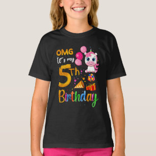 OMG Det är min femte födelsedag 5 år gamla Cute T Shirt
