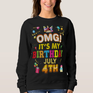 Omg Det är min födelsedag 74 Vintage 4 Lycklig Kid T Shirt