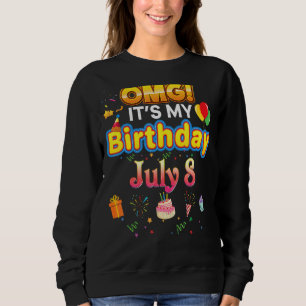 Omg Det är min födelsedag 8:e Vintagen Lycklig Kid T Shirt