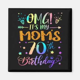 Omg det är min mammas 70-årsdag Söt 70 år gammal Magnet