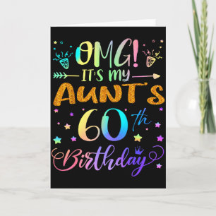 Omg Det Är Min Mosters 60-årsdag Söt 60 År Gammal  Kort