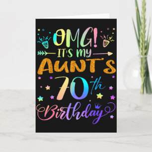 Omg det är min mosters 70-årsdag Söt 70 år gammal  Kort