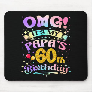 Omg det är min pappas 60-årsdag Grattis 60 år Musmatta
