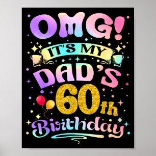 Omg Det är min pappas 60-årsdag Grattis 60 år Poster