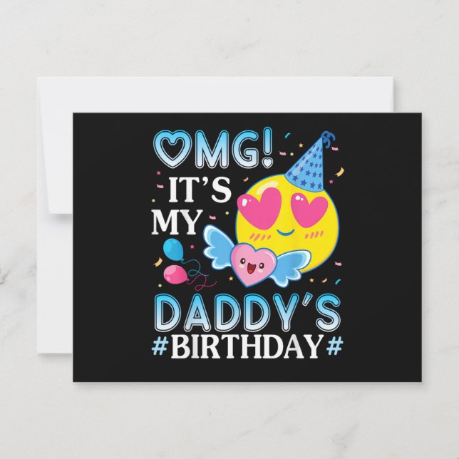 OMG Det är min pappas födelsedag Glad till honom o Spara Datumet (Framsida)