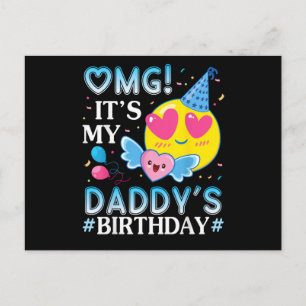 OMG Det är min pappas födelsedag Glad till honom o Vykort