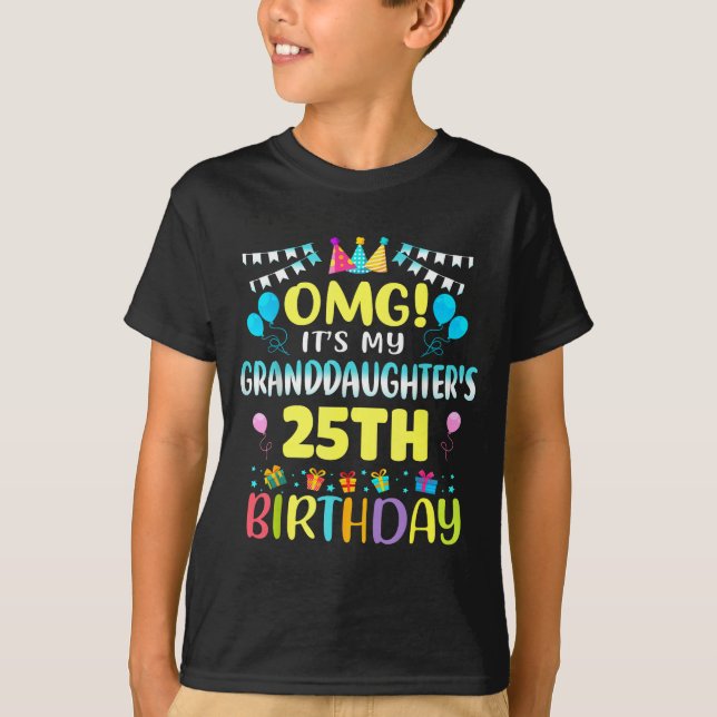 Omg Det är min sondotters 25-årsdag Söt 25 Å T Shirt (Framsida)